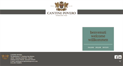 Desktop Screenshot of cantinepovero.com