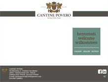 Tablet Screenshot of cantinepovero.com